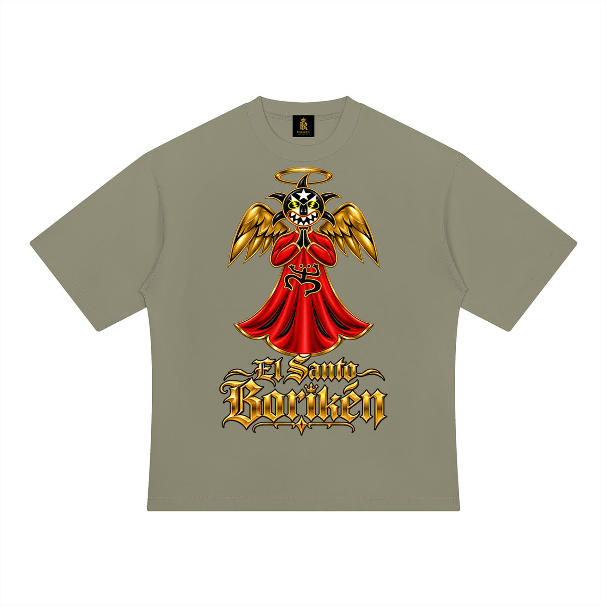 El Santo Borikén (Heavyweight Drop-Shoulder Tee)