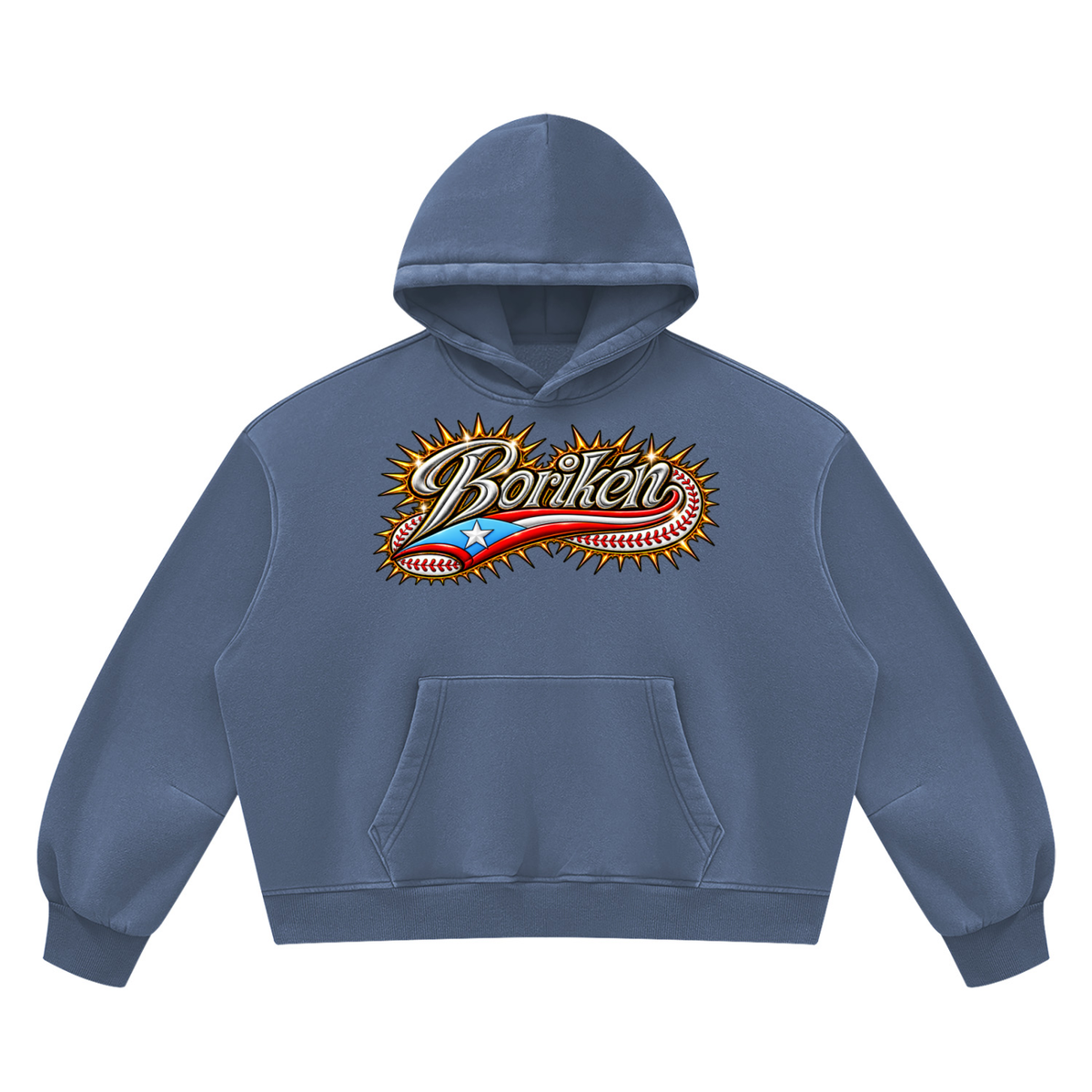 BORIKÉN ALL-STAR (Heavyweight Vintage Wash Boxy Hoodie)