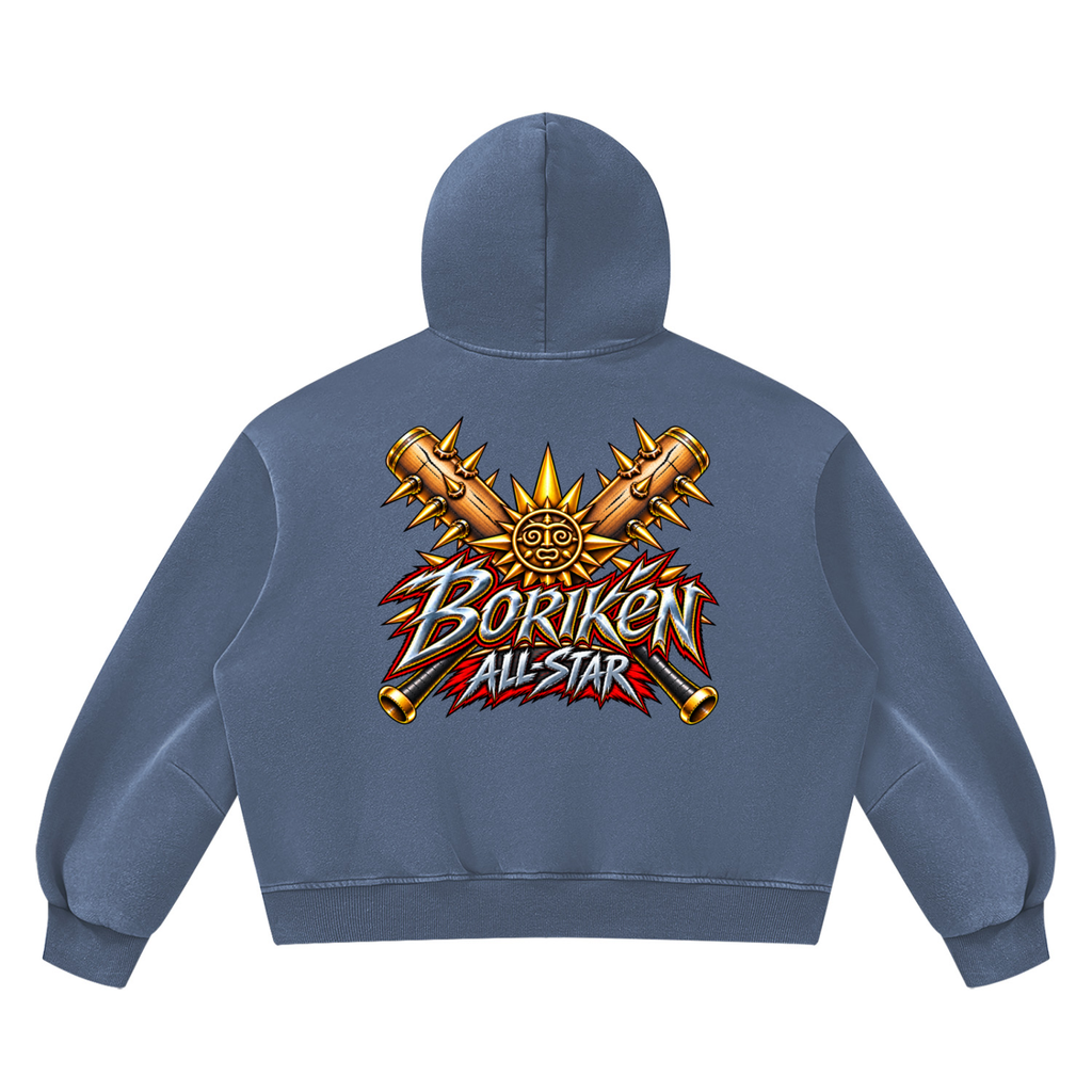 BORIKÉN ALL-STAR (Heavyweight Vintage Wash Boxy Hoodie)