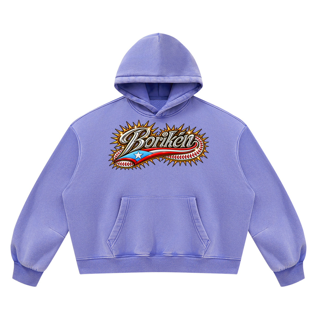 BORIKÉN ALL-STAR (Heavyweight Vintage Wash Boxy Hoodie)