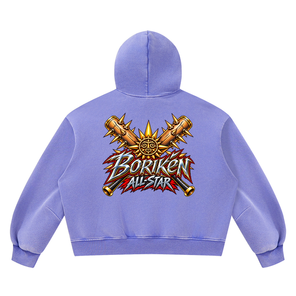BORIKÉN ALL-STAR (Heavyweight Vintage Wash Boxy Hoodie)