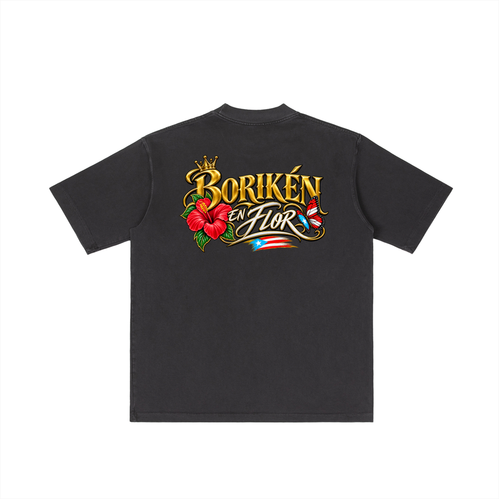 Borikén En Flor (Heavyweight Drop-Shoulder Tee)