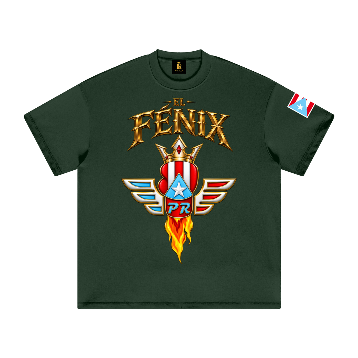 FÉNIX DE BORIKÉN — Crowned Ascension (Premium Heavyweight Tee)
