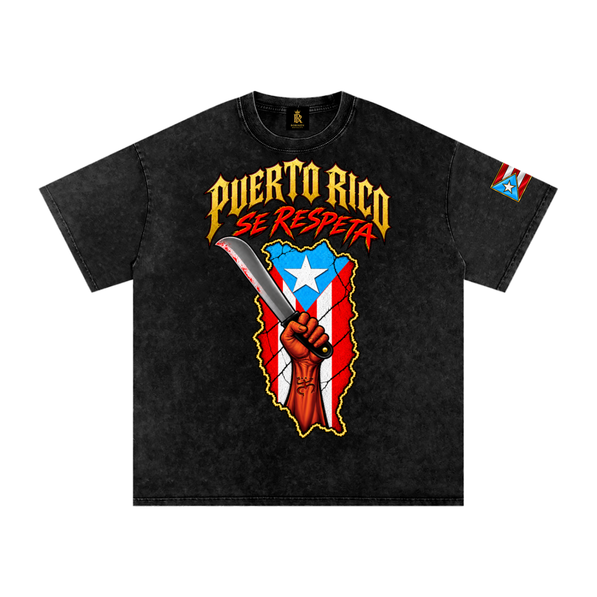 Puerto Rico se Respeta (Acid-Wash Streetwear Tee)