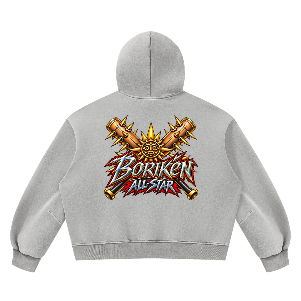 BORIKÉN ALL-STAR (Heavyweight Vintage Wash Boxy Hoodie)