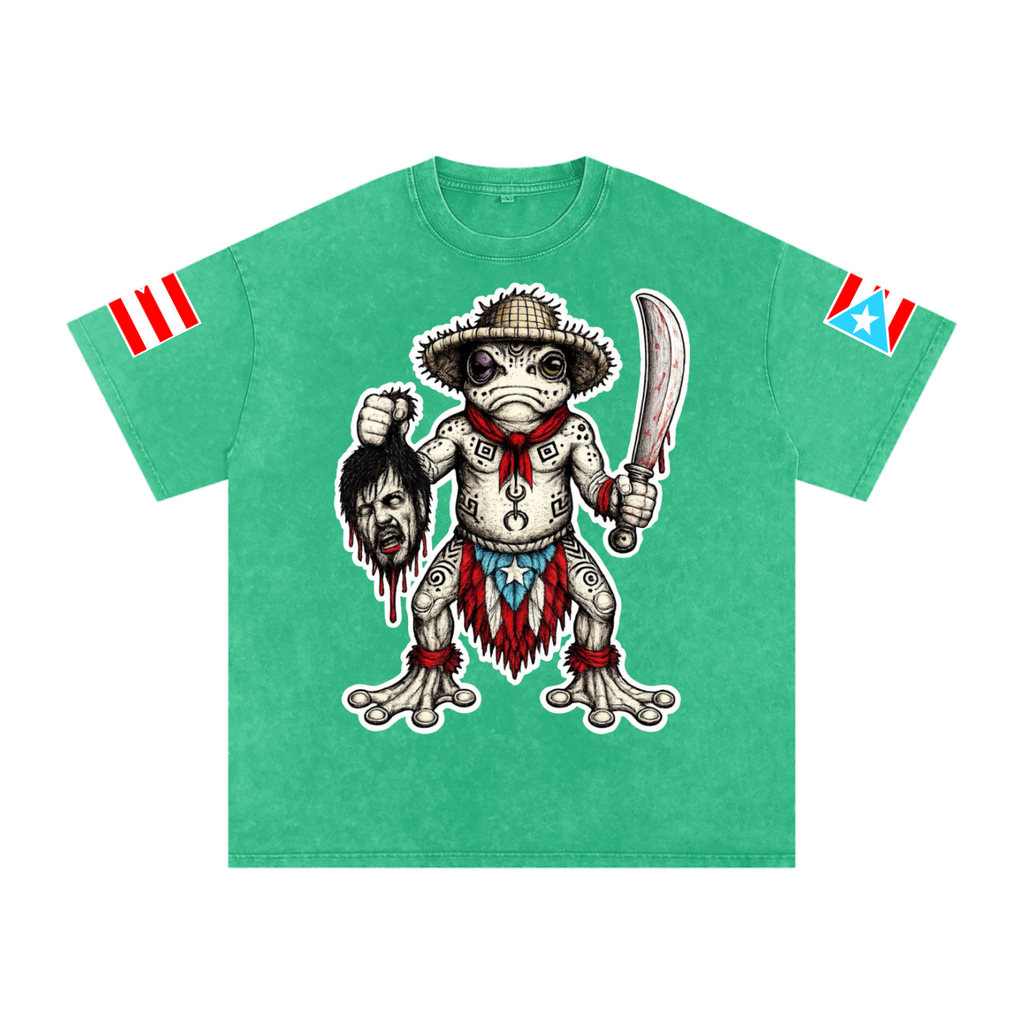 Coqui Warrior (Premium Snow Washed Oversized Tee)