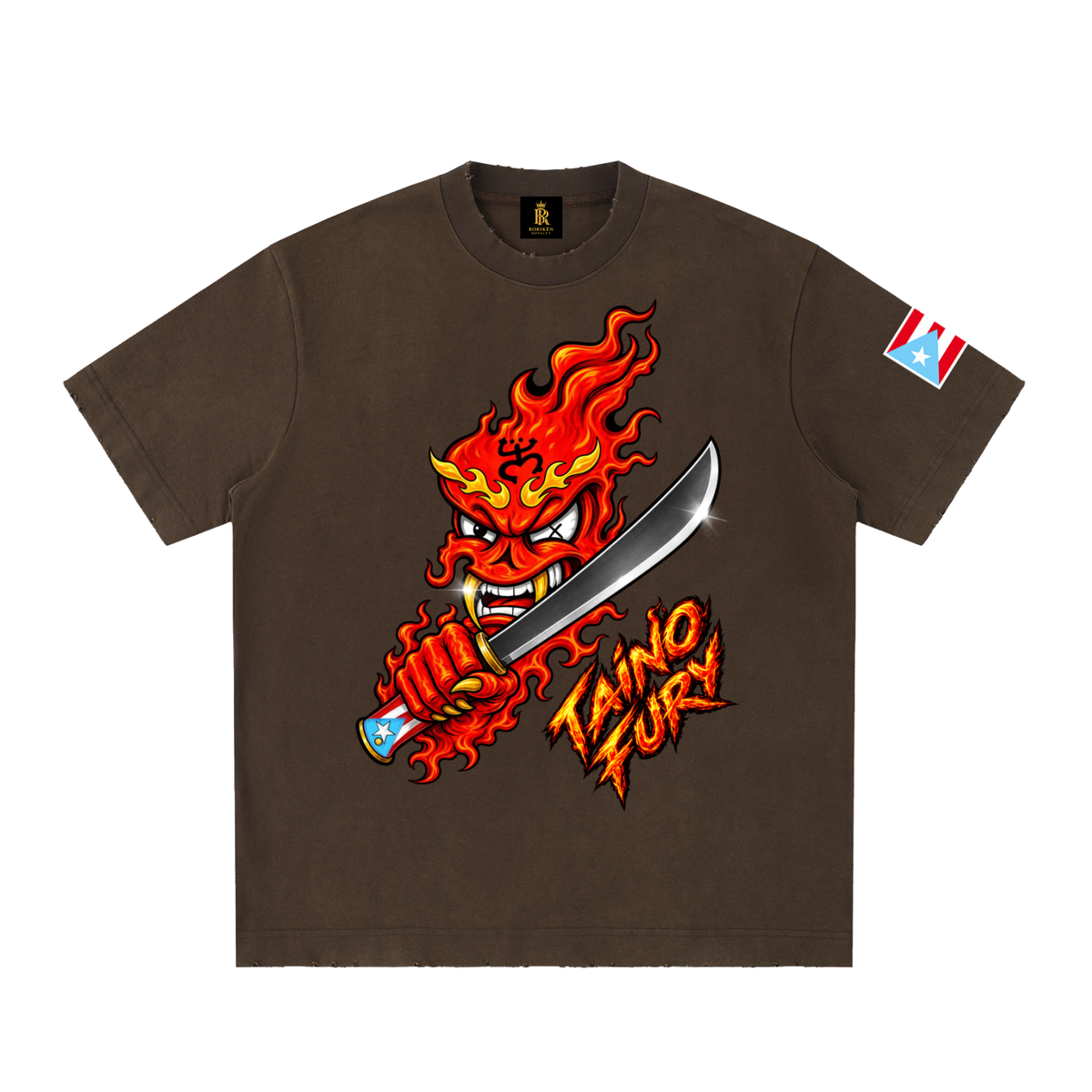 TAÍNO FURY (Legacy Flame Distressed Tee)