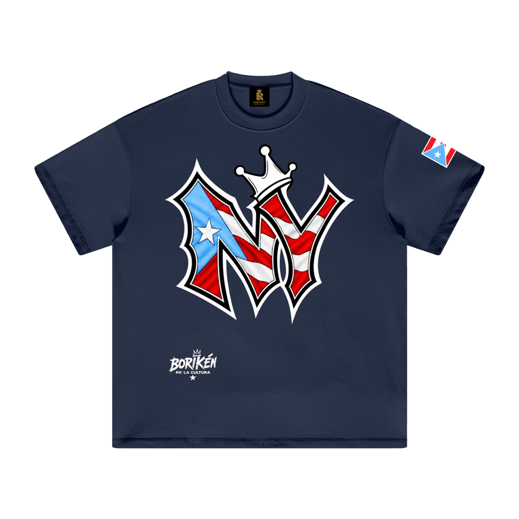 Nu-Yo Rican Crowned (Premium Heavyweight Tee)