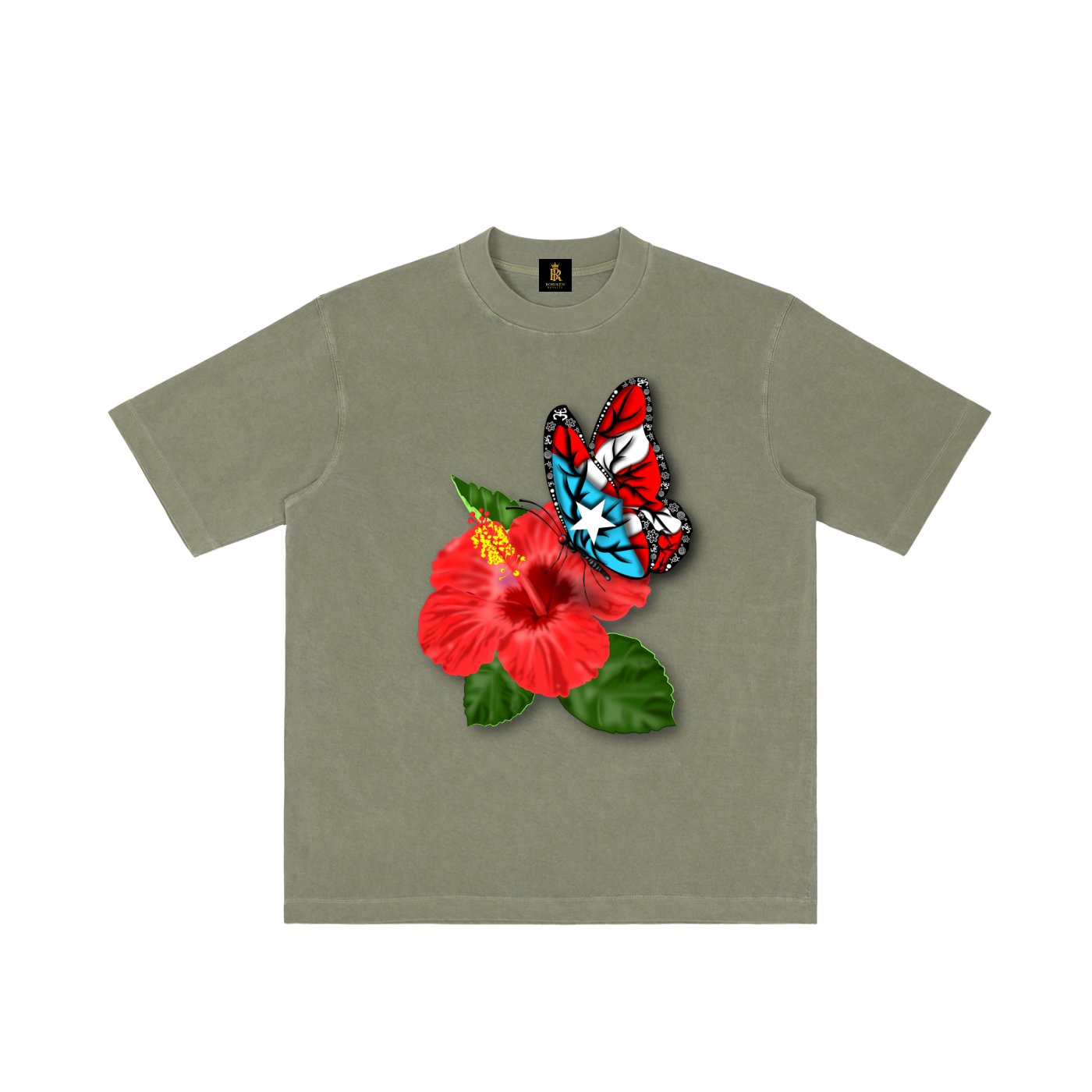 Borikén En Flor (Heavyweight Drop-Shoulder Tee)