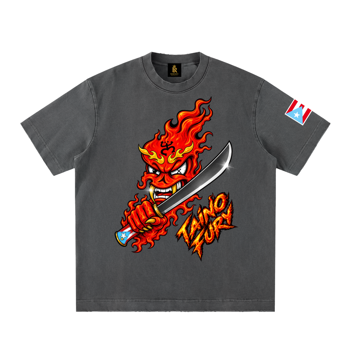 TAÍNO FURY (Legacy Flame Distressed Tee)