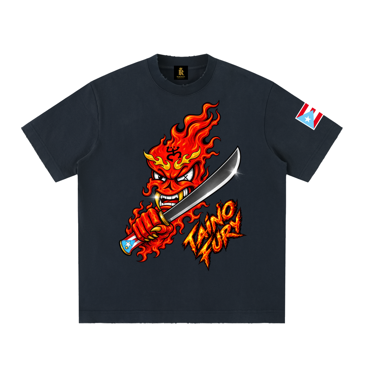 TAÍNO FURY (Legacy Flame Distressed Tee)
