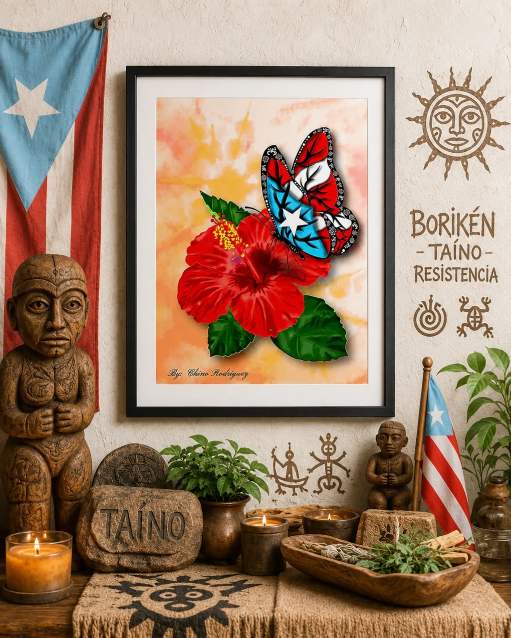 Mariposa Y La Flor (16x20 Poster)