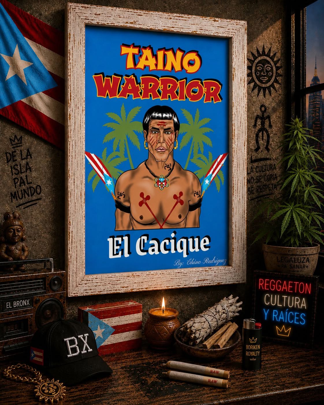TAINO WARRIOR - EL CACIQUE (16x20 Poster)