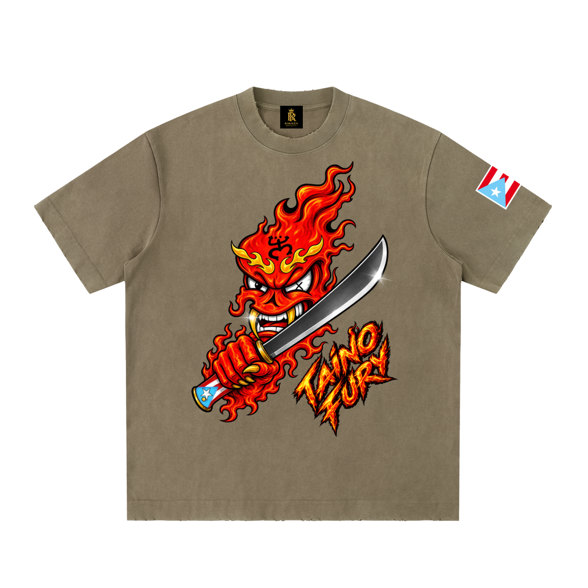 TAÍNO FURY (Legacy Flame Distressed Tee)
