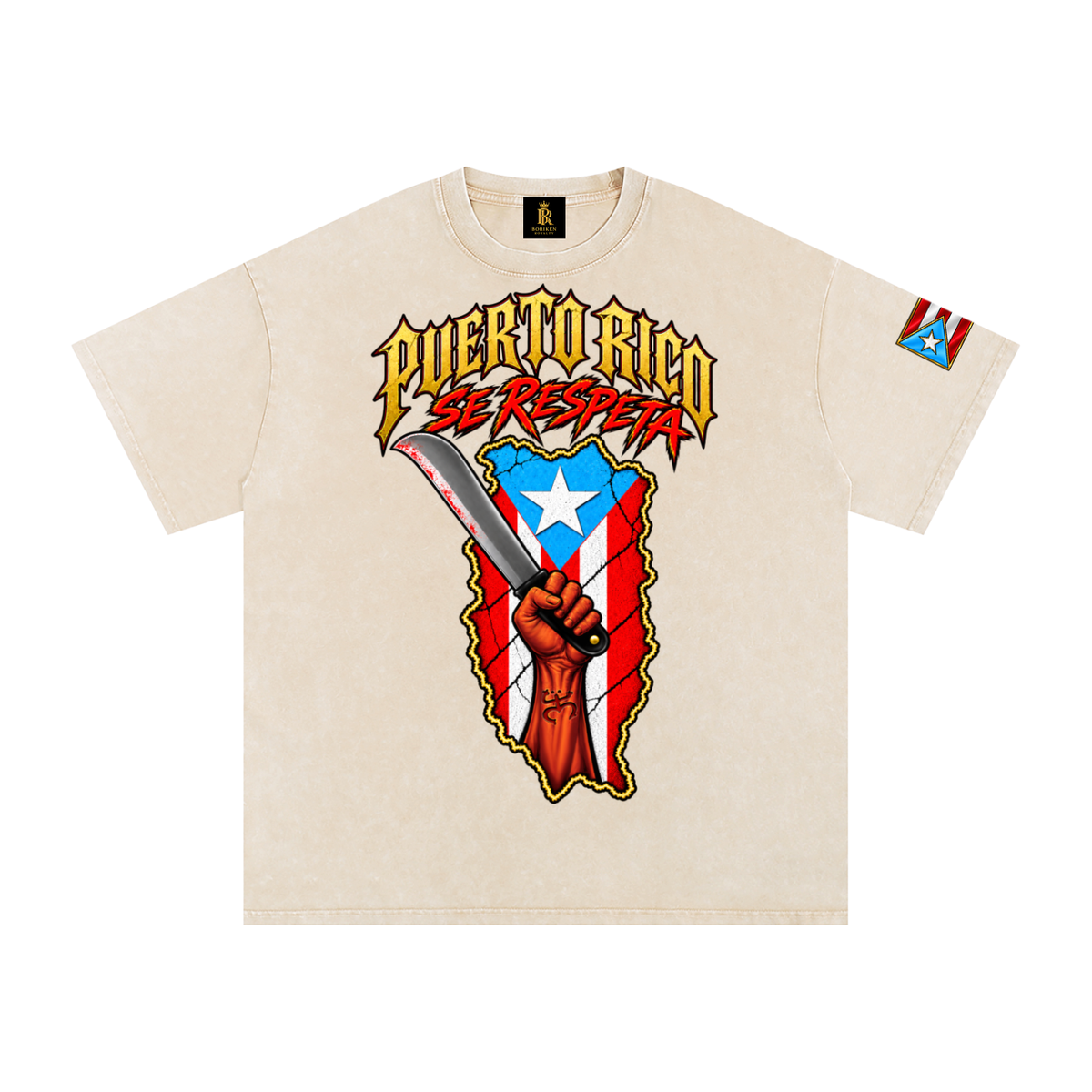 Puerto Rico se Respeta (Acid-Wash Streetwear Tee)