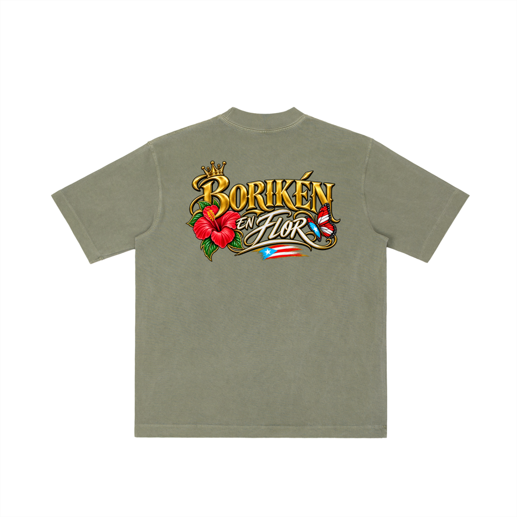Borikén En Flor (Heavyweight Drop-Shoulder Tee)