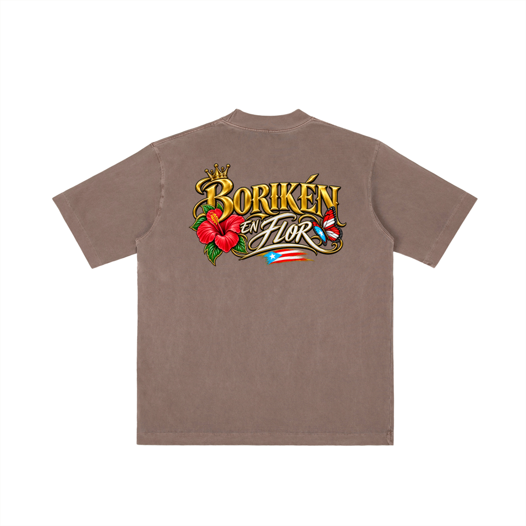 Borikén En Flor (Heavyweight Drop-Shoulder Tee)