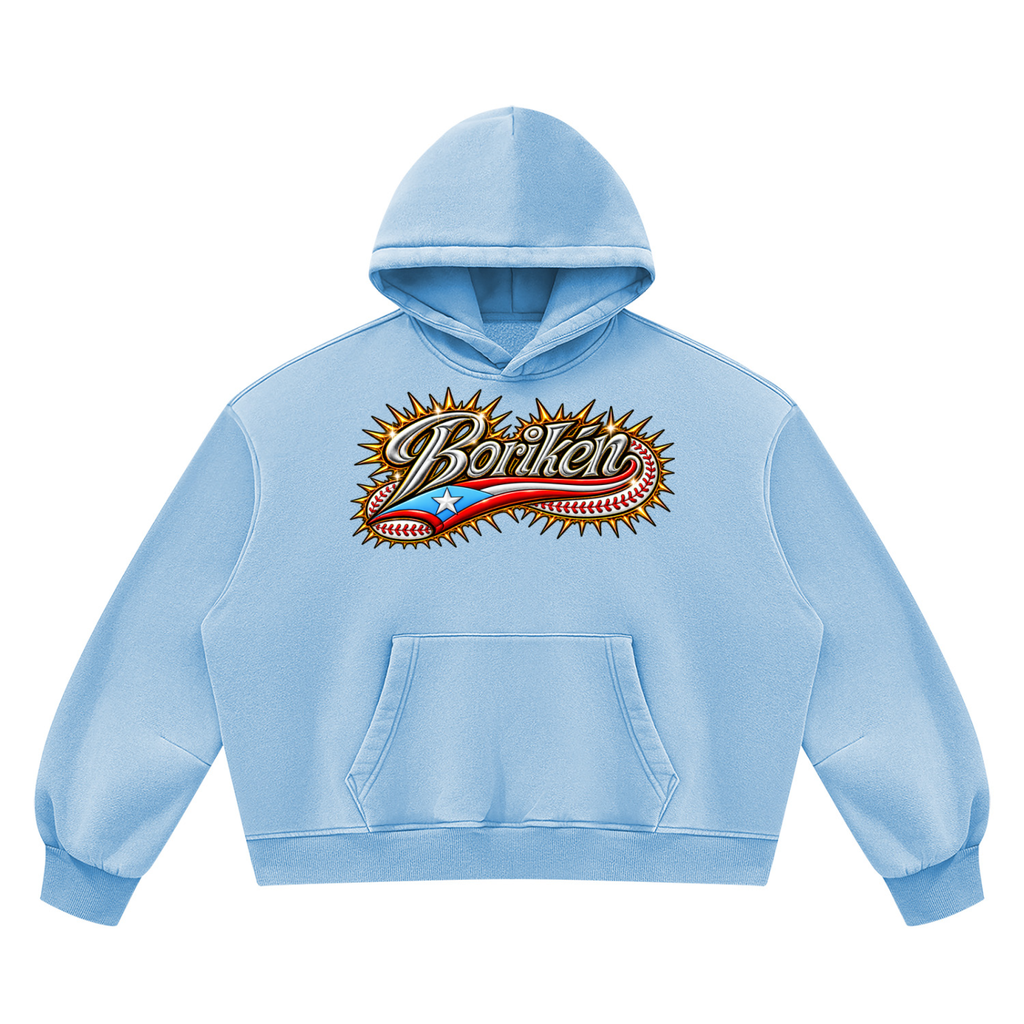 BORIKÉN ALL-STAR (Heavyweight Vintage Wash Boxy Hoodie)
