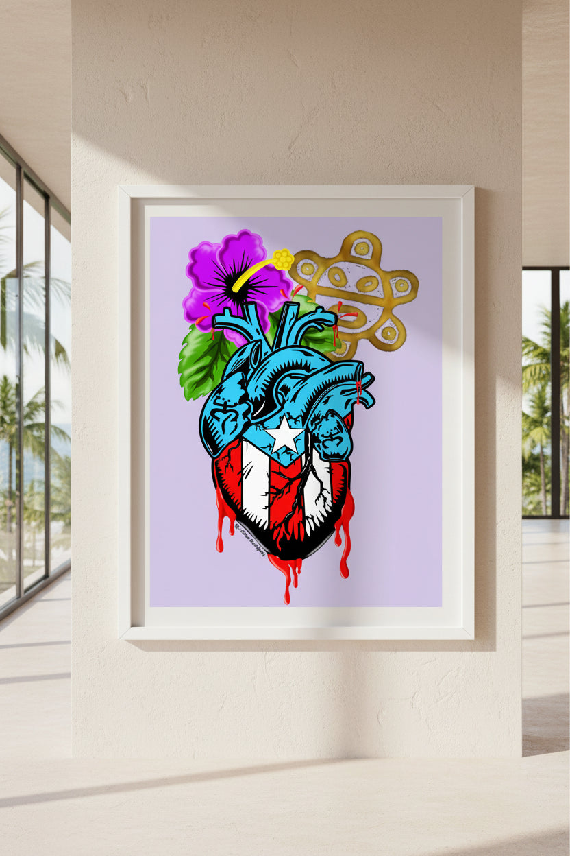 Boricua de Corazon (16x20 Poster)