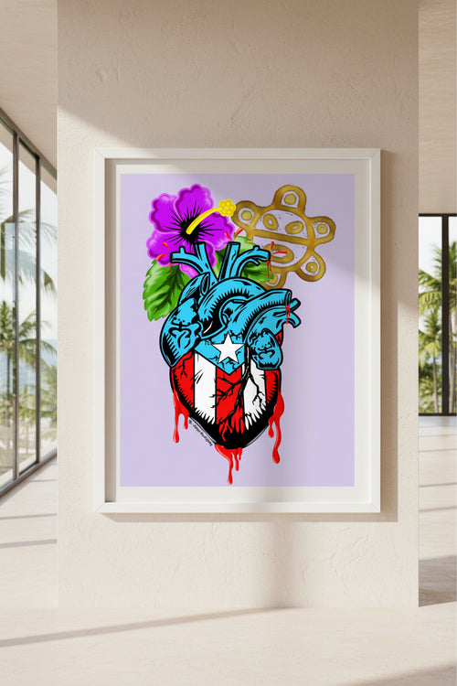 Boricua de Corazon (16x20 Poster)