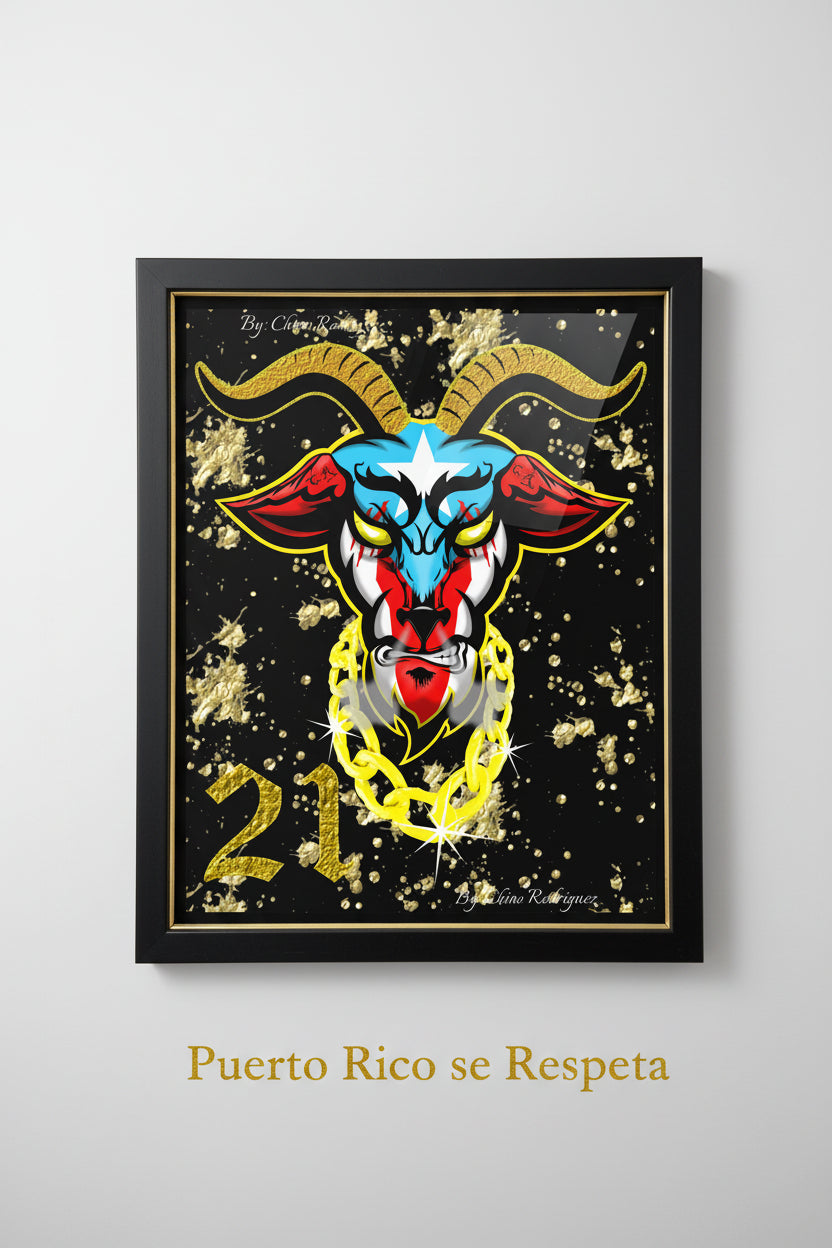 LEGEND The G.O.A.T - GLD Splatter (16x20 Poster)