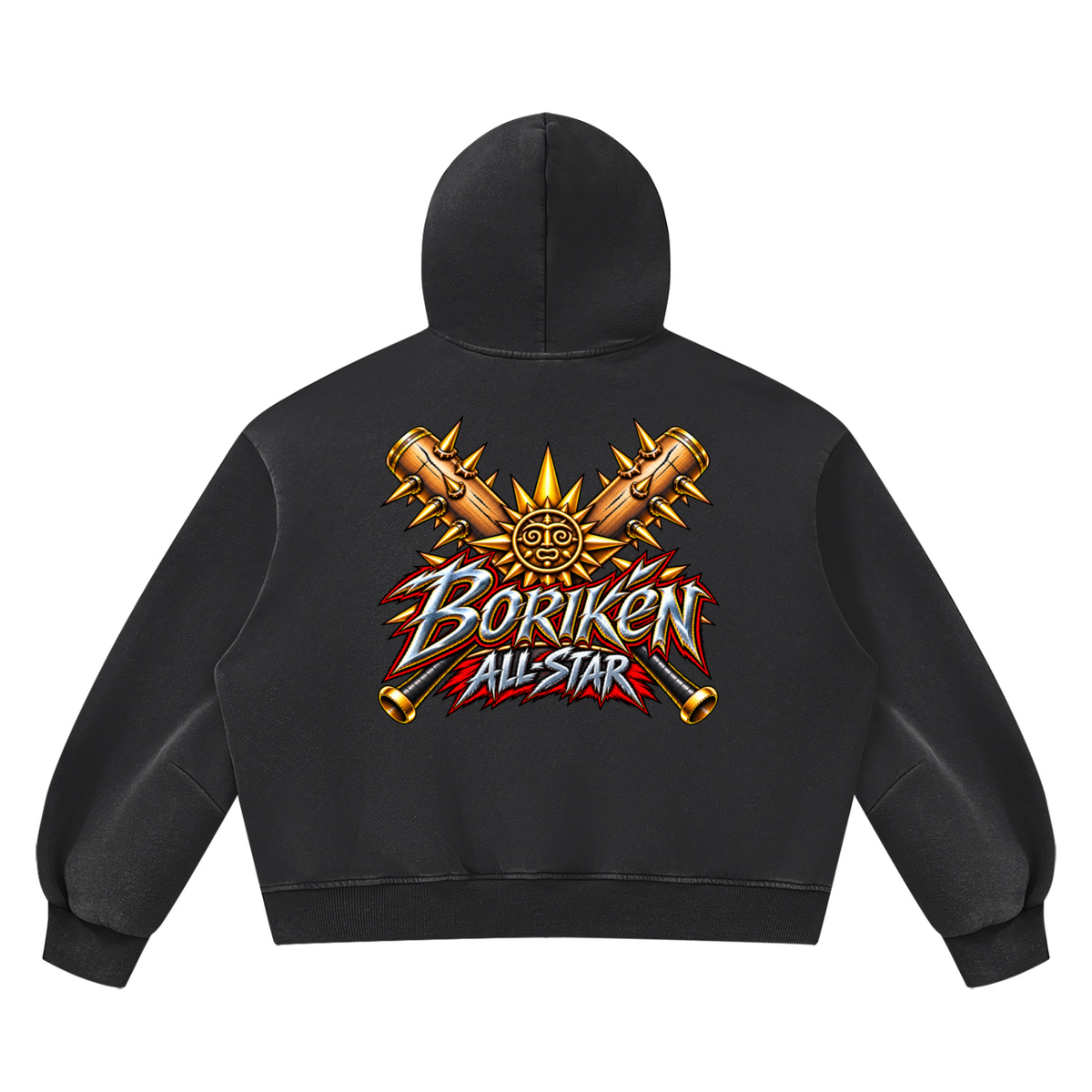 BORIKÉN ALL-STAR (Heavyweight Vintage Wash Boxy Hoodie)