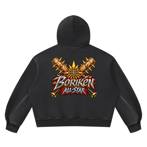 BORIKÉN ALL-STAR (Heavyweight Vintage Wash Boxy Hoodie)