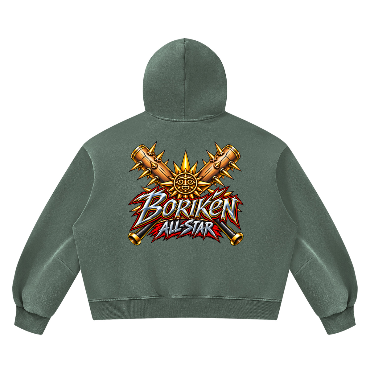 BORIKÉN ALL-STAR (Heavyweight Vintage Wash Boxy Hoodie)